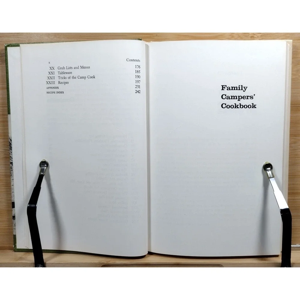 Family Campers' Cookbook Bill Riviere (1965, Hardcover) FIRST EDITION‎